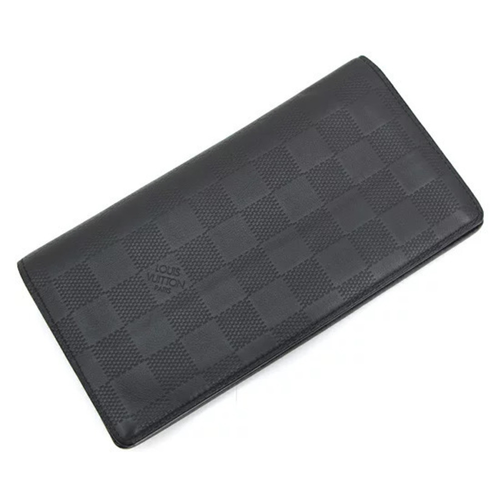 Louis Vuitton Damier Infini Portefeuille Brazza Wallet Black